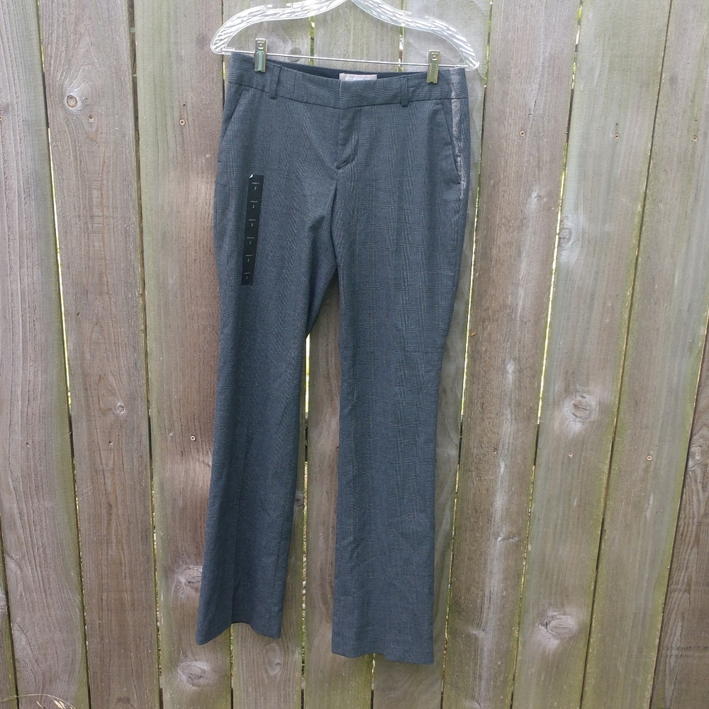 Banana Republic Gray Plaid Dress Pants Size 2